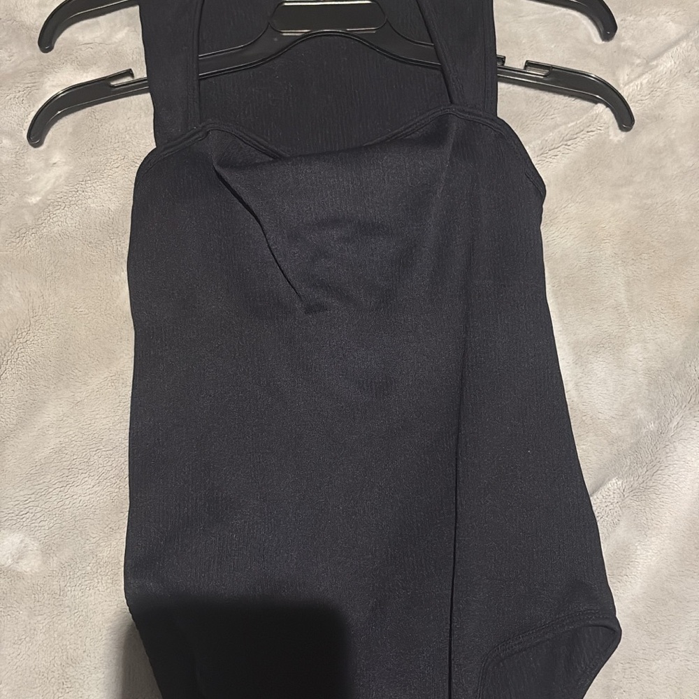 Black Sleeveless Bodysuit